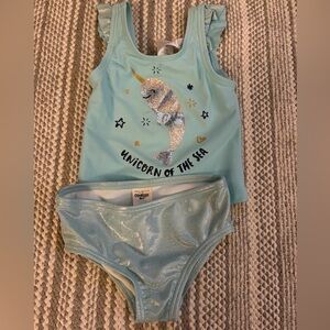 OshKosh B'gosh Narwhal Swimsuit Set - Blue and Gold